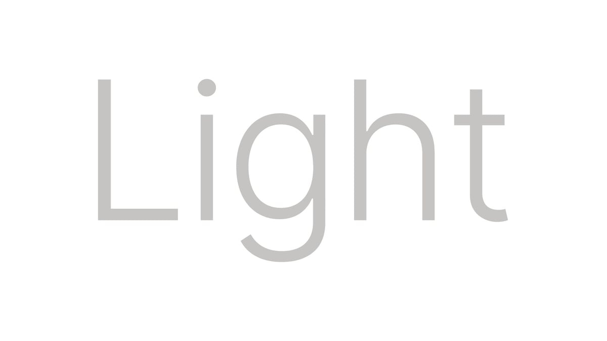 Inter Light Font