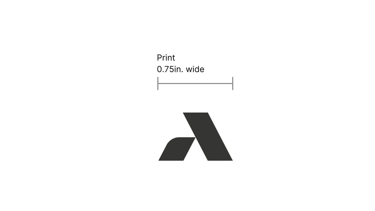 Alcatraz AI vertical logo minimum print size