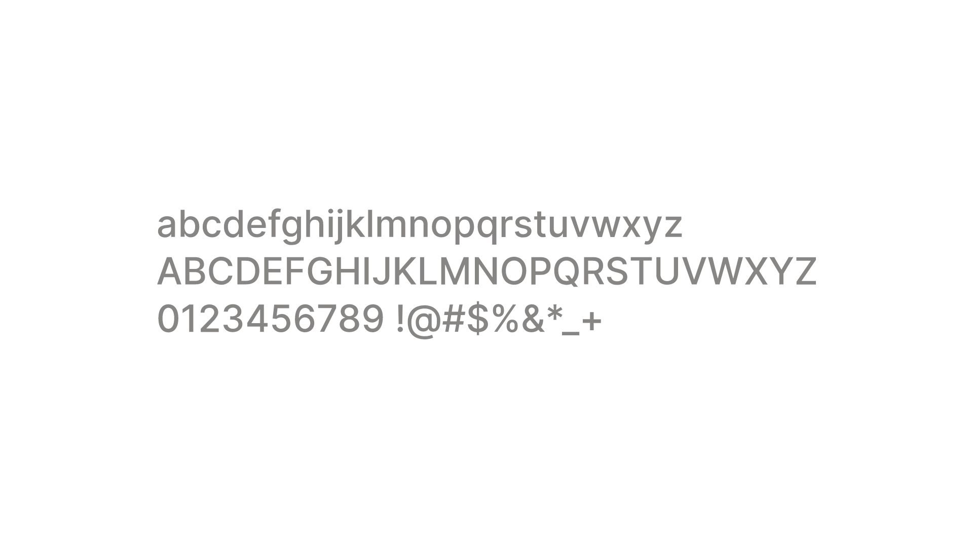 Inter Medium font example