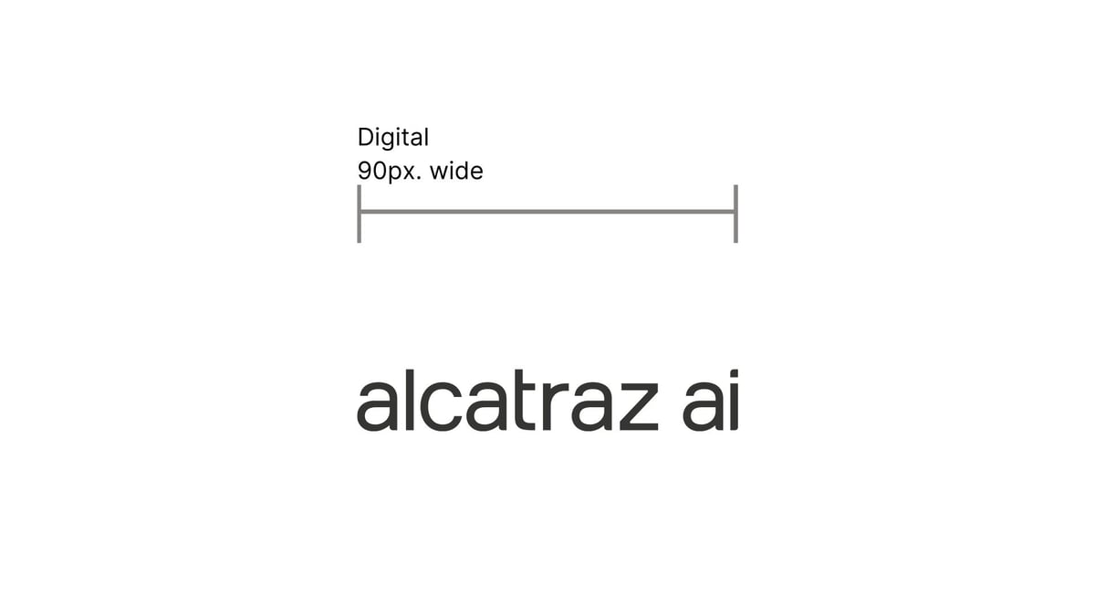 Alcatraz AI logo minimum size - digital 90px