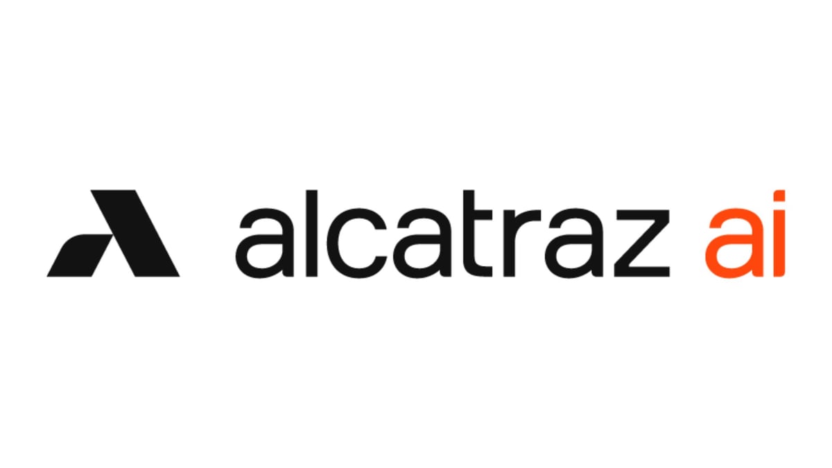 Alcatraz AI black and warm red logo