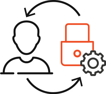 Rock-solid, seamless security icon